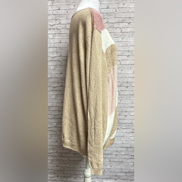 Alfred Dunner Plus Size 3X Womens Sweater Striped Beige Pink Long Sleeve NEW NWT - Picture 7 of 11
